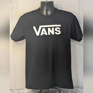 Vans Men's M Black Graphic Tee Short Sleeve T Shirt Classic Skater Logo Pullover